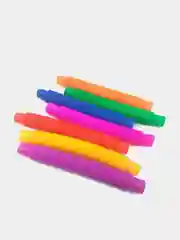 Голубой поп ит Трубка. Игрушка-антистресс. Поп туб, цветные трубки Pop Tubes, popit СИМПЛ ДИМПЛ