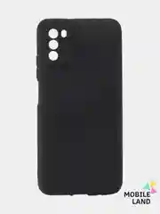 Черный чехол Xiaomi Poco M3 силиконовый матовый