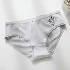 Серебряный женские хлопковые трусы слипы