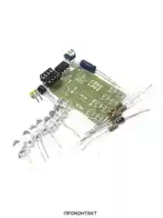 Радиоконструктор Светодиодная мигалка на LM358 (8 синих светодиодов)