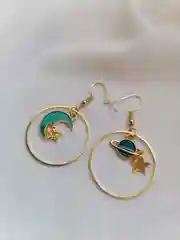 Серьги луна В