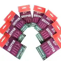 Шнурки REGULAR "Плоские", широкие, 3 длины, цвет черный
