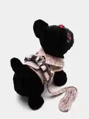 Хаки шлейка для собак мелких пород, кошек и животных с поводком анатомическая прогулочная