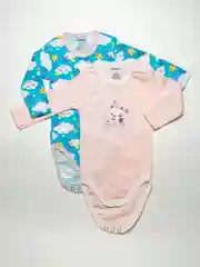 Голубой боди для девочки. Боди с длинными руковами