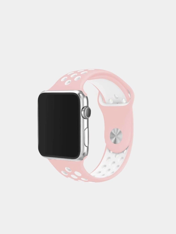 Ремешок, браслет силиконовый, с перфорацией, двухцветный для Apple Watch