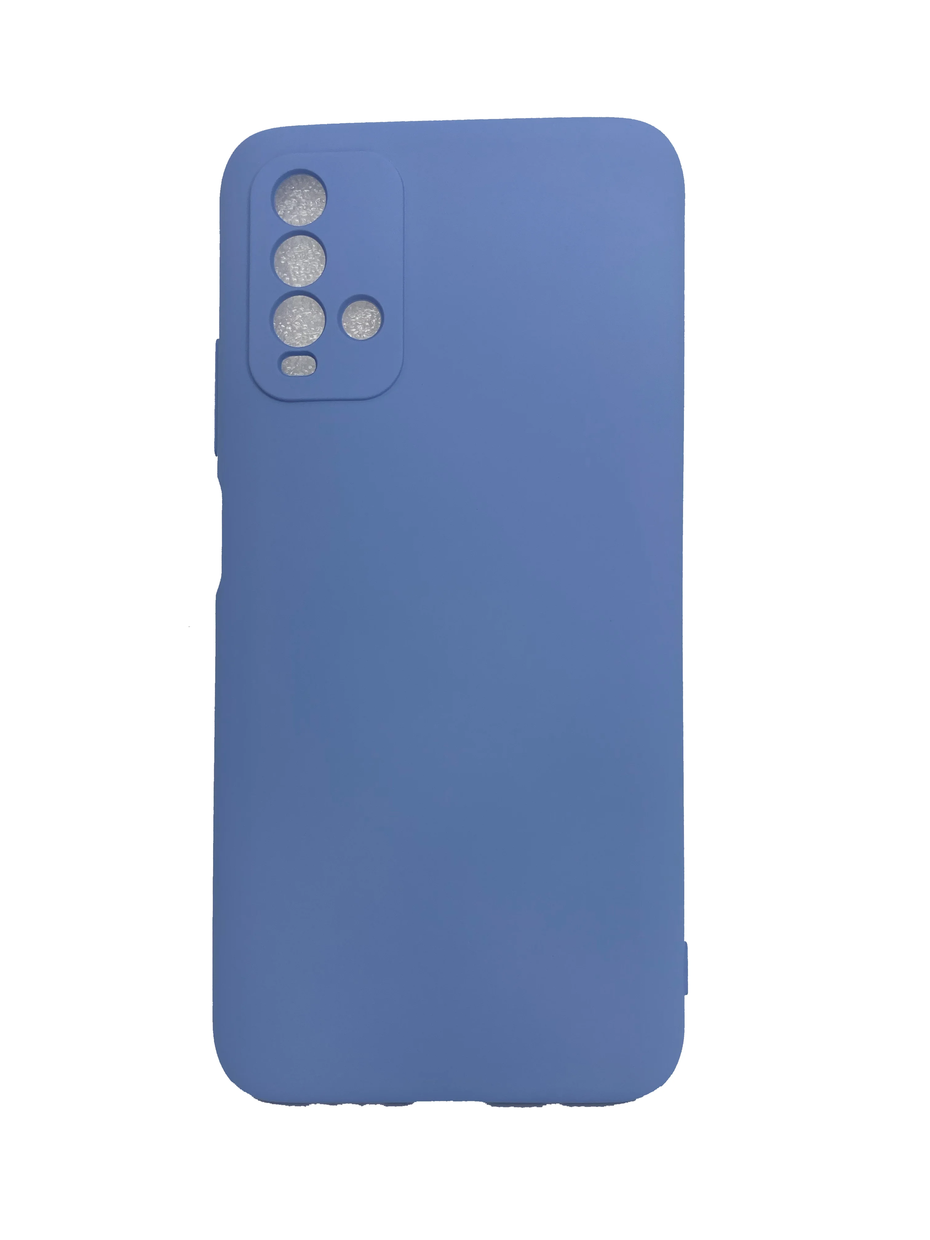 Голубой чехол для Samsung A22 M32 Xiaomi Redmi 9T с подложкой из микрофибры и защитой для камеры