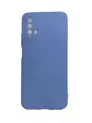Голубой чехол для Samsung A22 M32 Xiaomi Redmi 9T с подложкой из микрофибры и защитой для камеры