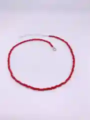 Розовый чокер из бисера