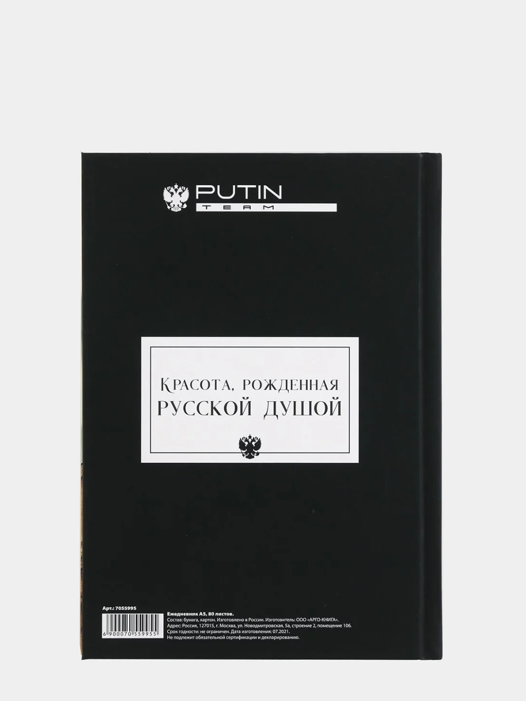 Ежедневник А5, 80 л РОССИЯ как искусство
