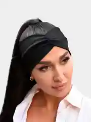 Черный повязка на голову / Повязка на голову женская лето / Повязка для волос / ободок на голову