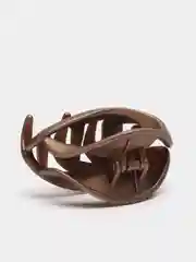 Оливковый каучуковый краб для волос