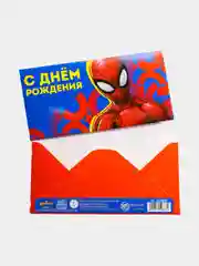 Синий конверт для денег Человек-паук/ Тачки