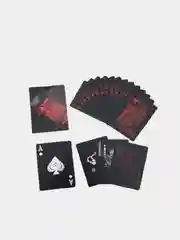 Красный пластиковые карты водонепроницаемые для настольной игры в покер