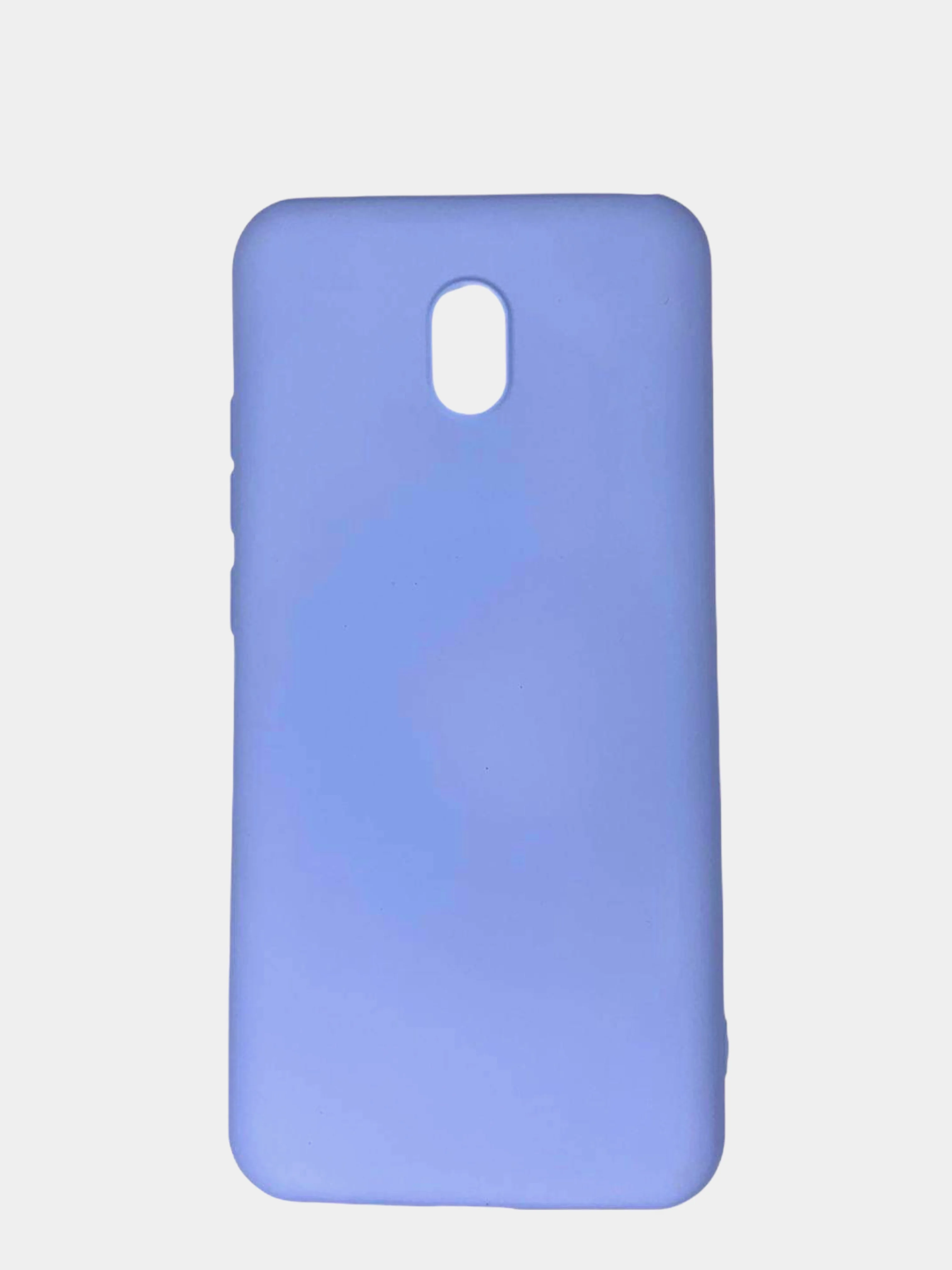 Небесно-голубой чехол Xiaomi Redmi 8A, Редми 8А, силиконовый цветной матовый с подкладом из микрофибры