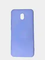 Небесно-голубой чехол Xiaomi Redmi 8A, Редми 8А, силиконовый цветной матовый с подкладом из микрофибры