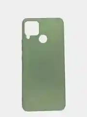 Лесной зеленый чехол для Realme C15, C25, C25S (Реалми С25 / С25С), силиконовый, цветной, матовый