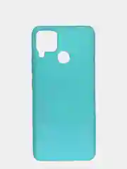 Бирюзовый чехол для Realme C15, C25, C25S (Реалми С25 / С25С), силиконовый, цветной, матовый