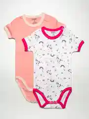 Коралловый меланж боди для девочки.Боди для малышей, Боди с корткими руковами для малышей от 9 месяцев