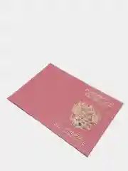 Коралловый меланж обложка для паспорта, выделанная кожа