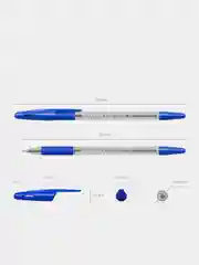 Ручка шариковая ErichKrause "R-301 Classic Stick&Grip 1.0", синий, 3 штуки