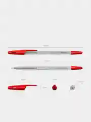 Ручка шариковая ErichKrause "Classic Stick 1.0", красный, 50 штук