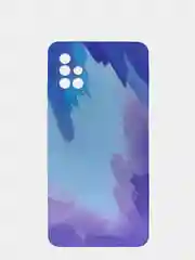 Небесно-голубой чехол Samsung Galaxy A51, Самсунг Галакси А51 силиконовый с мягким подкладом