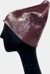 Серебряный шапка женская