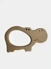 Деревянный грызунок с держателем "Бегемот"