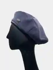 Синий меланж берет женский
