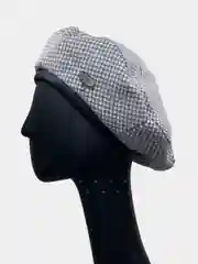 Серый меланж берет женский