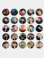 Значки BTS K-pop, большие 56мм, БТС