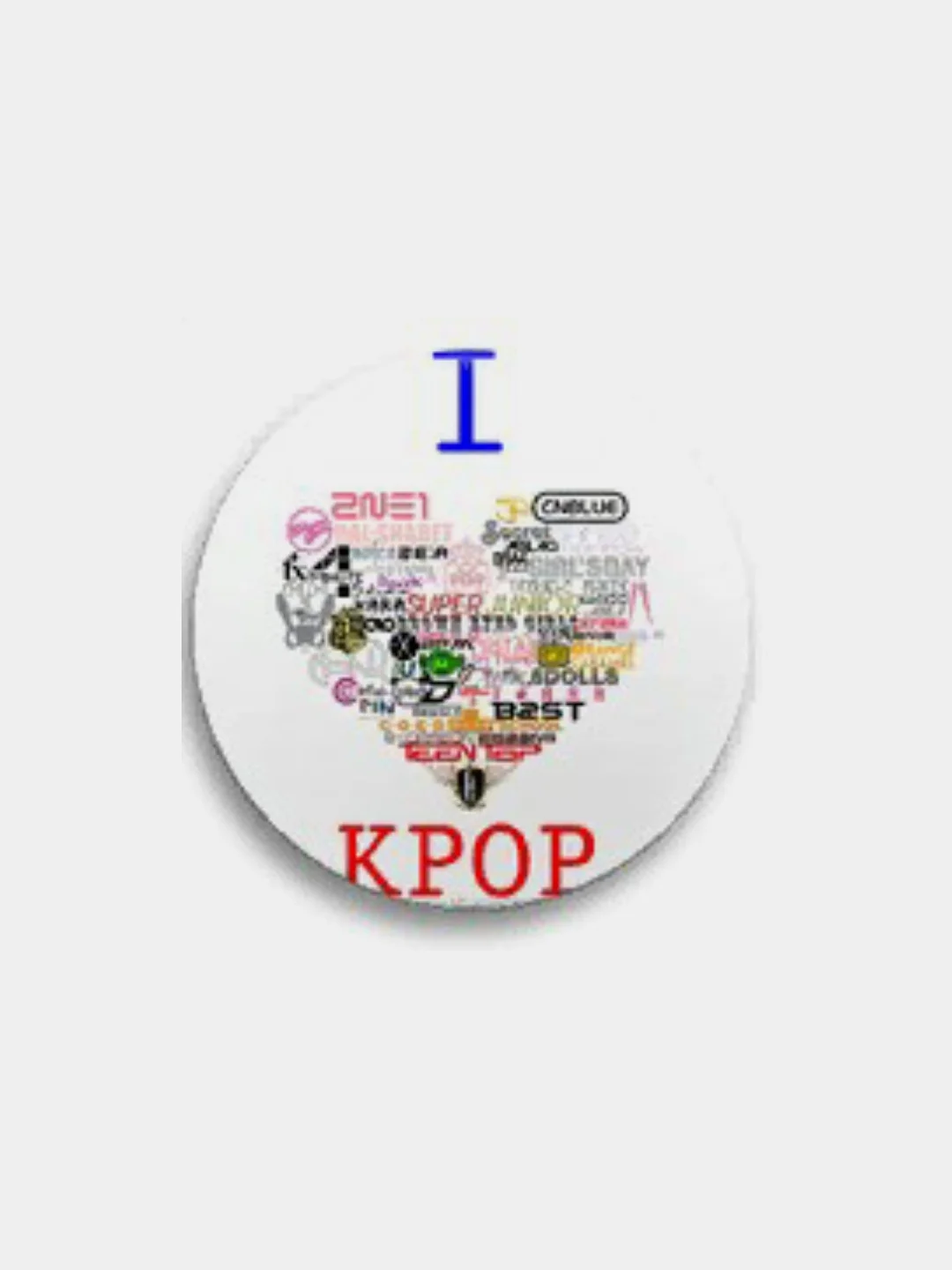 Синий меланж значки BTS K-pop, большие 56мм, БТС