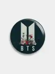 Багровый значки BTS K-pop, большие 56мм, БТС
