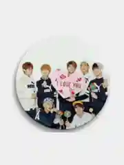 Терракотовый значки BTS K-pop, большие 56мм, БТС