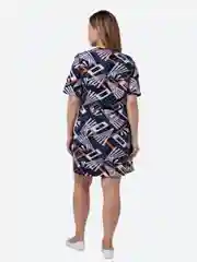 Синий milena21 Туника женская "Сюзанна", платье домашнее с карманами