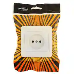 Розетка одноместная Luazon Lighting "ЕКБ", 10 А, скрытая, без з/к, белая