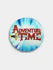 Синий значки "Время приключений" (Adventure Time), 56 мм