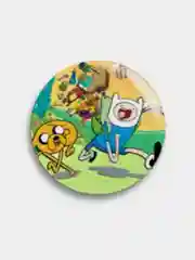 Мятный значки "Время приключений" (Adventure Time), 56 мм