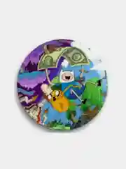 Оливковый значки "Время приключений" (Adventure Time), 56 мм