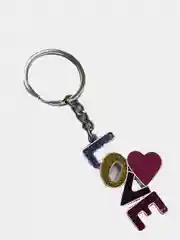 Золотой брелок LOVE
