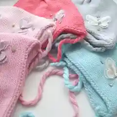 Шапка детская / шапочка для девочки / шапочка осень- весна / демисезон на завязках