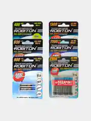 Аккумуляторы Robiton 400-2850MAh AA AAA мизинчиковые аккумуляторные батарейки ААА АА