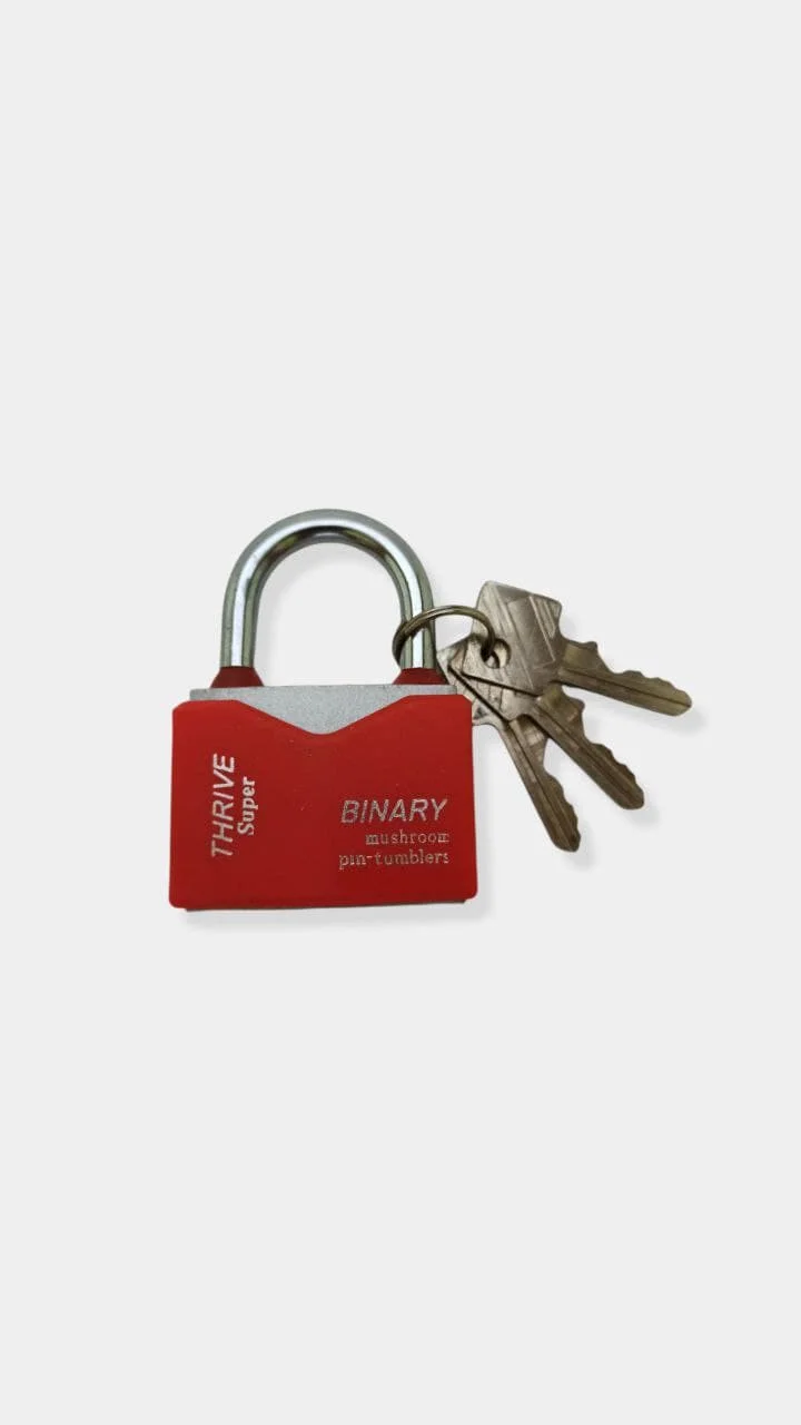 Зеленый замок навесной влагозащищенный с защитой от отмычек Binary 50 мм