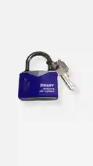 Зеленый замок навесной влагозащищенный с защитой от отмычек Binary 50 мм