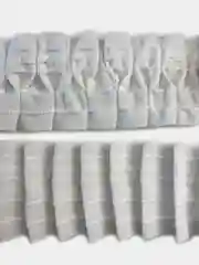 Белый шторная лента / тесьма для штор, тюли