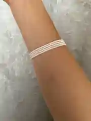 Белый чокер на шею, из бисера
