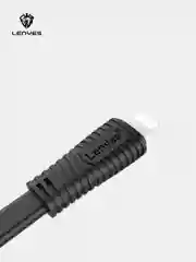 Черный кабель для зарядки LENYES LC 25см Lightning , Type-C, micro-USB