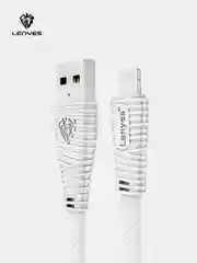 Черный кабель для зарядки LENYES LC 25см Lightning , Type-C, micro-USB