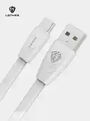 Черный кабель для зарядки LENYES LC 25см Lightning , Type-C, micro-USB