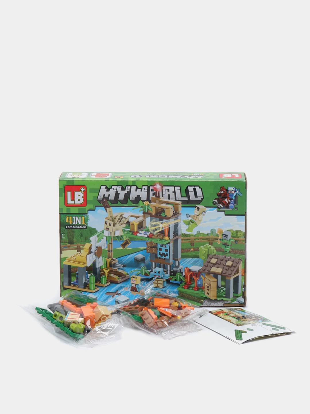 Оранжевый конструктор LB My World, 4 в 1